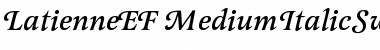 LatienneEF MediumItalicSwC Font