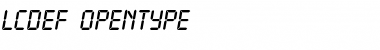 LCDEF Regular Font