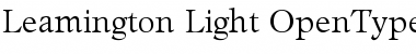 Leamington-Light Regular Font