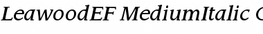 LeawoodEF-MediumItalic Regular Font