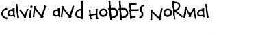 Calvin and Hobbes Normal Font