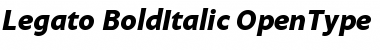 Legato Bold Italic Font