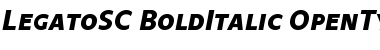 Legato SC Bold Italic Font