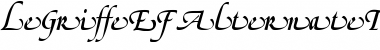 LeGriffeEF-AlternateTwo Regular Font