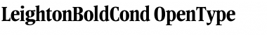 LeightonBoldCond Regular Font