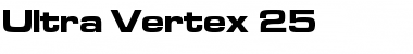 Ultra Vertex 25 Regular Font