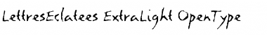 LettresEclatees ExtraLight Font