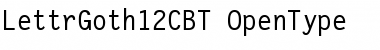 LettrGoth12C BT Regular Font