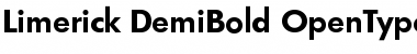 Limerick-DemiBold Regular Font