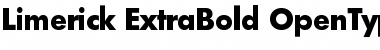 Limerick-ExtraBold Regular Font