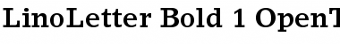 LinoLetter Bold Font