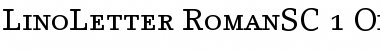 LinoLetter Roman Small Caps & Oldstyle Figures Font