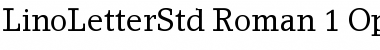 LinoLetter Std Roman Font