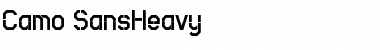 Camo SansHeavy Regular Font