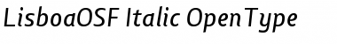 Lisboa OSF Italic Font