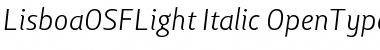 Download Lisboa OSF Light Font