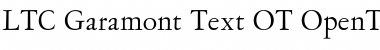 LTC Garamont Text OT Regular Font