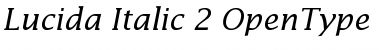 Lucida Italic Font