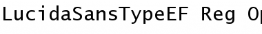 LucidaSansTypeEF Reg Font