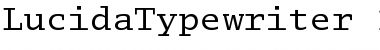 Lucida Typewriter Regular Font
