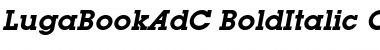 LugaBookAdC Bold Italic Font