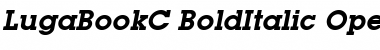 LugaBookC Bold Italic Font