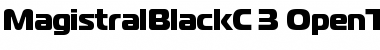 MagistralBlackC Regular Font