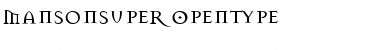 MansonSuper Regular Font