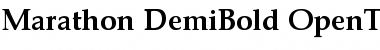 Marathon-DemiBold Regular Font