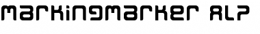 MarkingMarker ALP Font