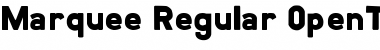 Marquee Regular Font