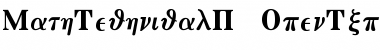 MathTechnical P13 Font