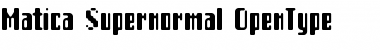 Matica Supernormal Font