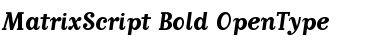 MatrixScript Bold Font