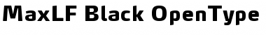 MaxLF-Black Regular Font