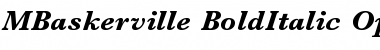 Baskerville Bold Italic Font