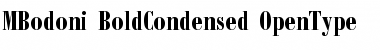 Bodoni Bold Condensed Font