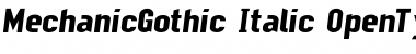 MechanicGothic Italic Font