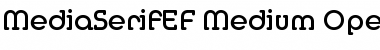 MediaSerifEF Medium Font