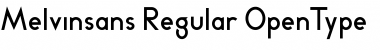 Melvinsans Regular Font