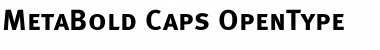 Meta Bold Caps Font