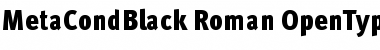 MetaCondBlack Roman Font