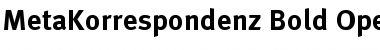 MetaKorrespondenz Bold Font