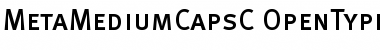 MetaMediumCapsC Regular Font