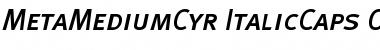 MetaMediumCyr-ItalicCaps Regular Font