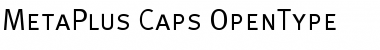 MetaPlus Caps Font