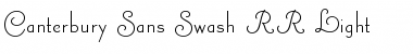 Download Canterbury Sans Swash RR Font
