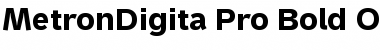 MetronDigita Pro Bold Font