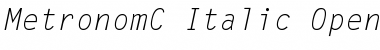 MetronomC Italic Font