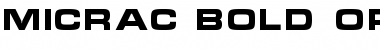 MicraC Bold Font